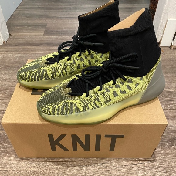 adidas gazelle silver green womens Adidas - Yeezy Basketball Knit 'Energy Glow' (14.5 US) | myGemma